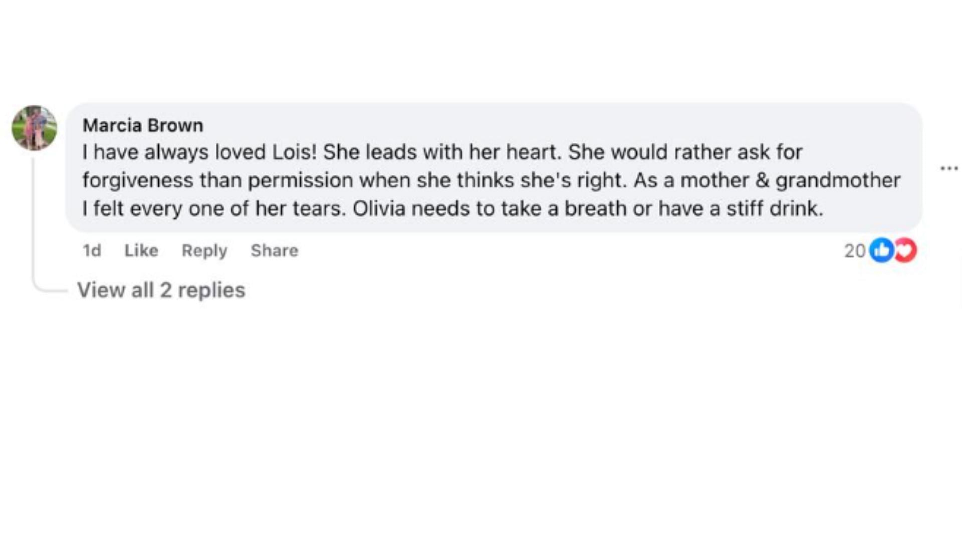 Comments by the fan on the post (Image via Facebook/@Gethro Dorcent)